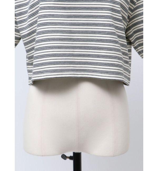 EMODA「【VEQUM】HIGH GAUGE BORDER SHORT T SHIRT」|Tシャツ・カットソー|