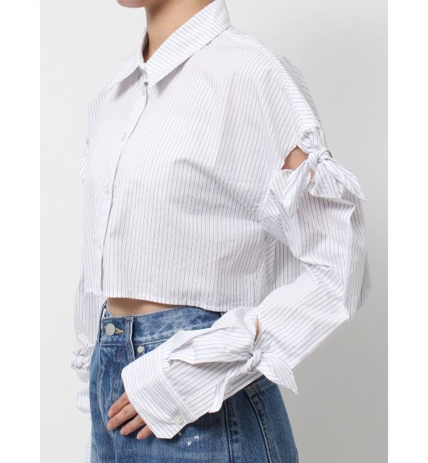 EMODA「ノットスリーブオーバーシャツ」|シャツ・ブラウス|