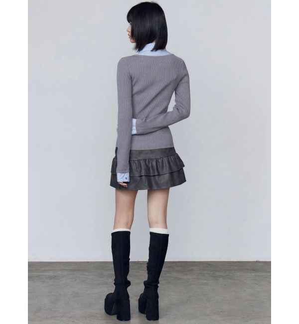 EMODA「ティアードフリルミニスカート」|スカート|