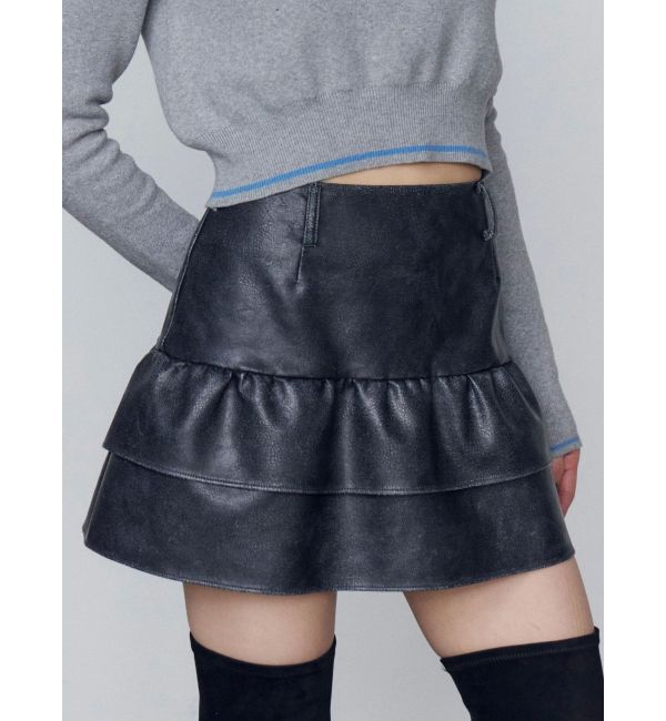 EMODA「ティアードフリルミニスカート」|スカート|