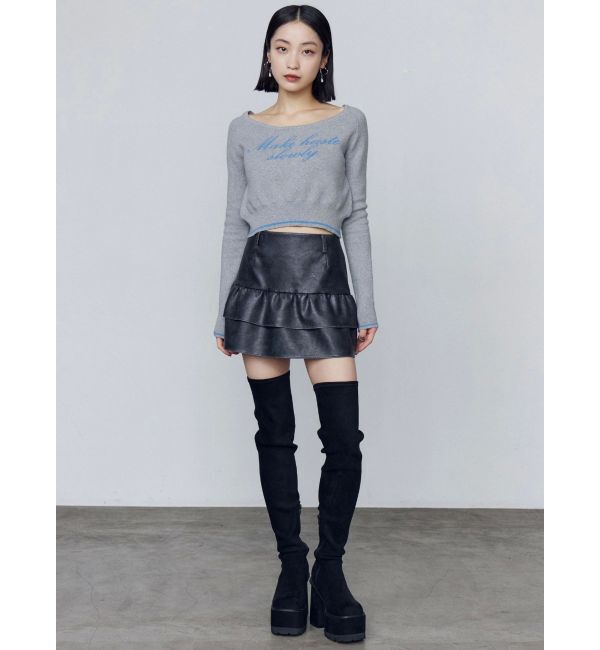 EMODA「ティアードフリルミニスカート」|スカート|