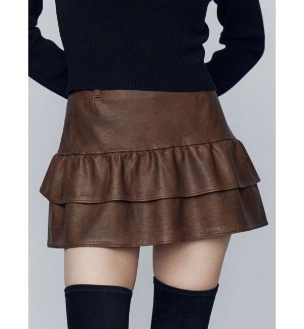 EMODA「ティアードフリルミニスカート」|スカート|