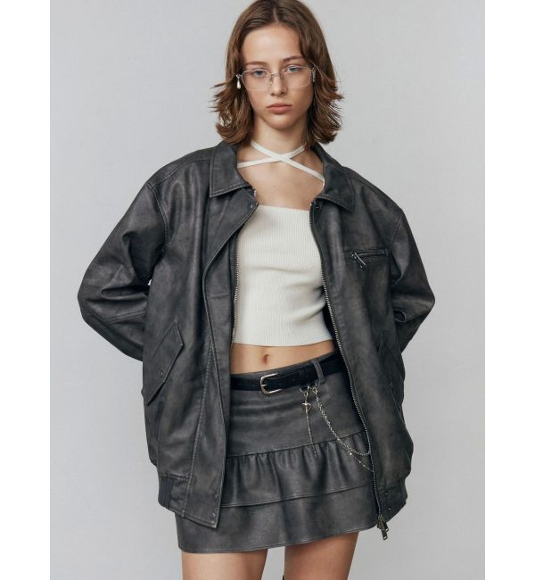 EMODA「ティアードフリルミニスカート」|スカート|