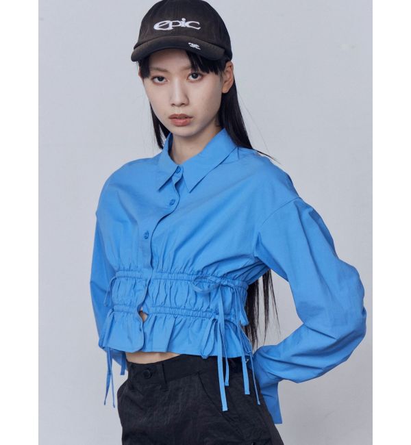 EMODA「サイドリボンストリングシャツ」|シャツ・ブラウス|