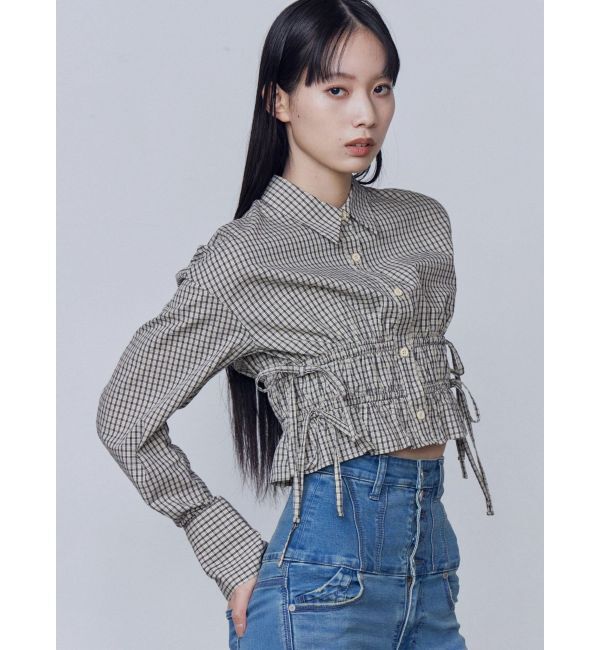 EMODA「サイドリボンストリングシャツ」|シャツ・ブラウス|