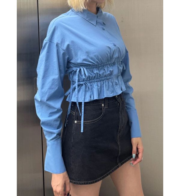 EMODA「サイドリボンストリングシャツ」|シャツ・ブラウス|