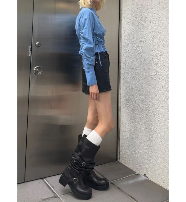 EMODA「サイドリボンストリングシャツ」|シャツ・ブラウス|