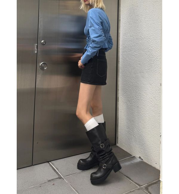 EMODA「サイドリボンストリングシャツ」|シャツ・ブラウス|