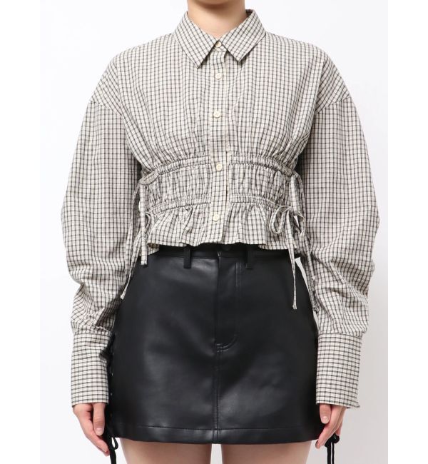 EMODA「サイドリボンストリングシャツ」|シャツ・ブラウス|