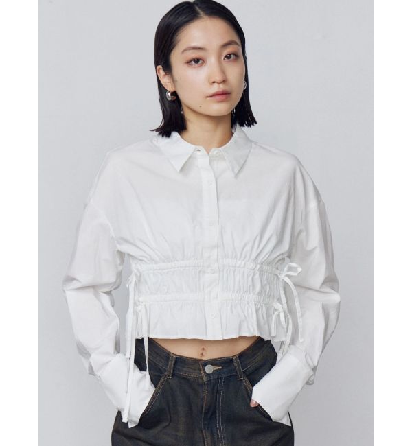 EMODA「サイドリボンストリングシャツ」|シャツ・ブラウス|