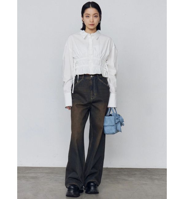 EMODA「サイドリボンストリングシャツ」|シャツ・ブラウス|