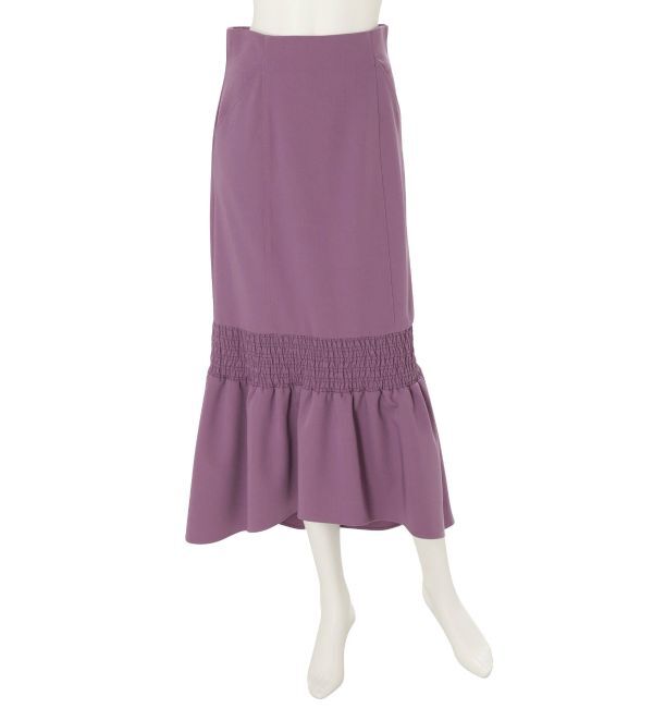 MERCURYDUO「シャーリングデザインイレヘムマーメイドスカート」|スカート|