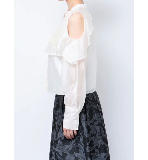 MERCURYDUO「ラッフルスリーブシャツ」|シャツ・ブラウス|