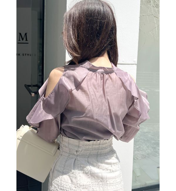 MERCURYDUO「ラッフルスリーブシャツ」|シャツ・ブラウス|