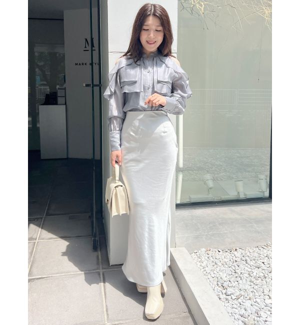 MERCURYDUO「ラッフルスリーブシャツ」|シャツ・ブラウス|