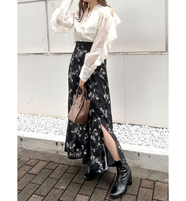 MERCURYDUO「ラッフルスリーブシャツ」|シャツ・ブラウス|