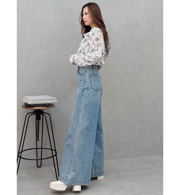 MERCURYDUO「配色メローラッフルブラウス」|シャツ・ブラウス|