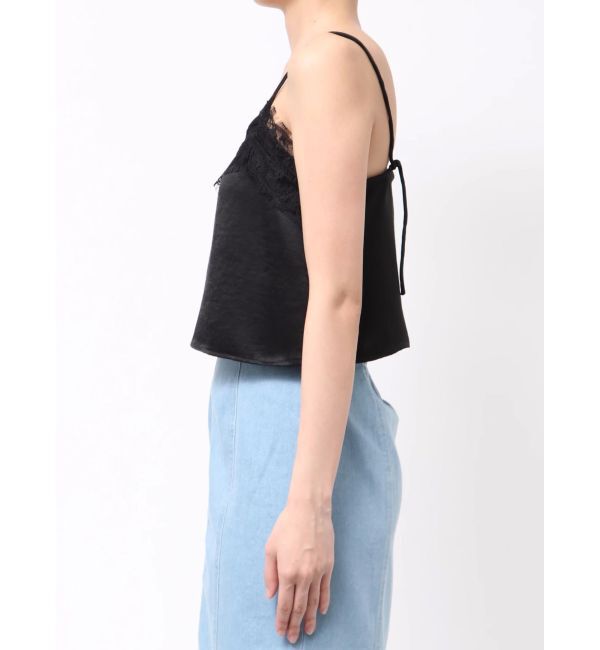 MERCURYDUO「サテンレースキャミ」|シャツ・ブラウス|