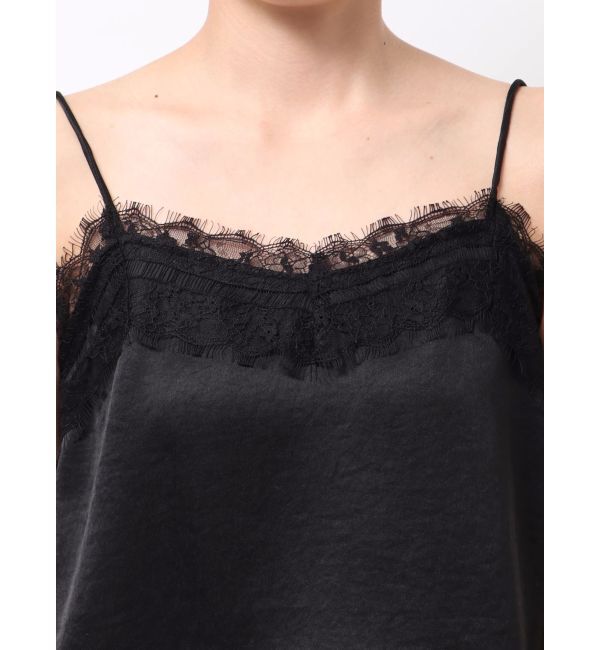 MERCURYDUO「サテンレースキャミ」|シャツ・ブラウス|