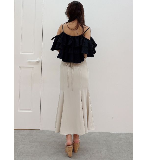 MERCURYDUO「オフショルフリルブラウス」|シャツ・ブラウス|