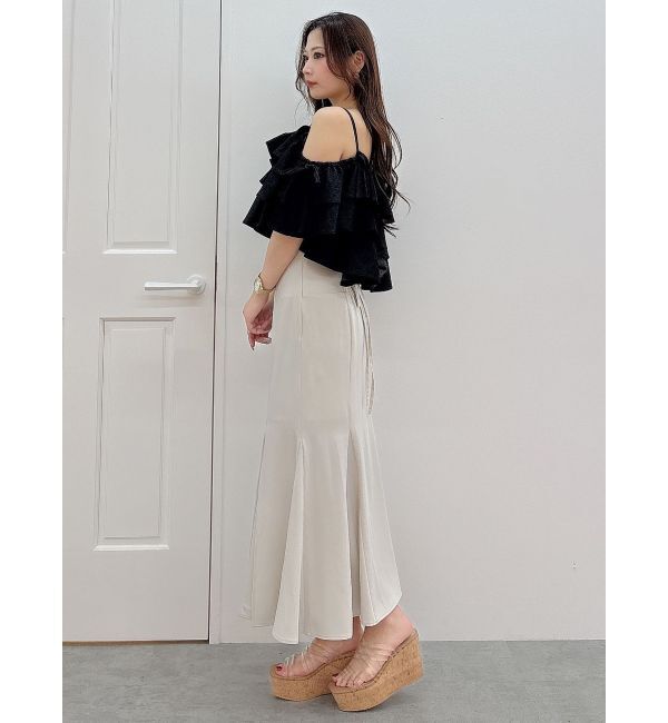 MERCURYDUO「オフショルフリルブラウス」|シャツ・ブラウス|