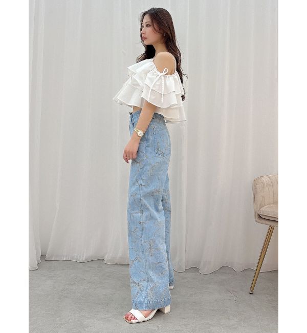 MERCURYDUO「オフショルフリルブラウス」|シャツ・ブラウス|