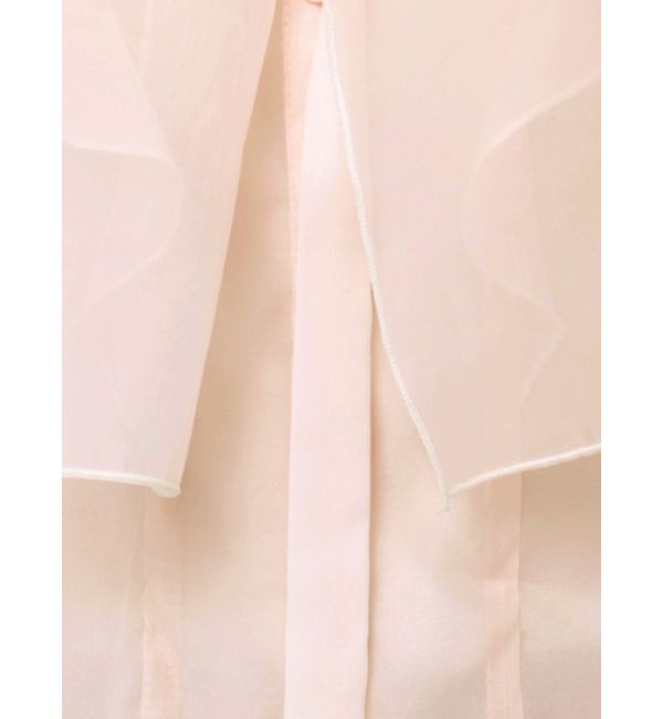 MERCURYDUO「オーガンジー配色メローブラウス」|シャツ・ブラウス|