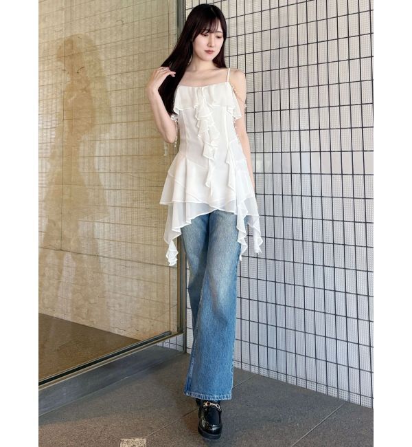 MERCURYDUO「ラッフルティアードブラウス」|シャツ・ブラウス|