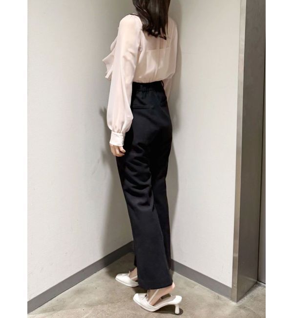 MERCURYDUO「シフォンラッフルフリルボウタイブラウス」|シャツ・ブラウス|