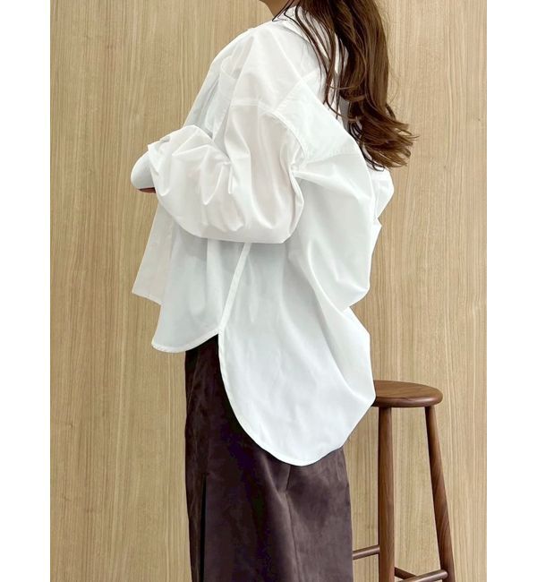 MERCURYDUO「配色ステッチビッグリボンセットシャツ」|シャツ・ブラウス|