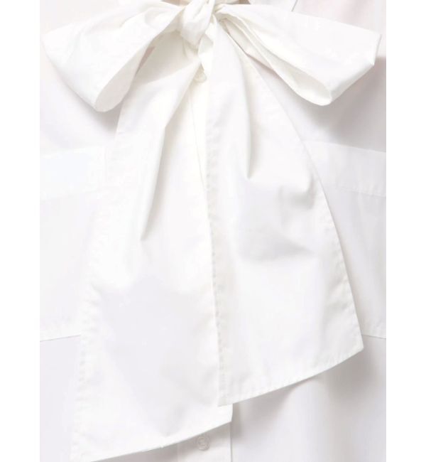 MERCURYDUO「配色ステッチビッグリボンセットシャツ」|シャツ・ブラウス|