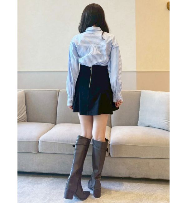 MERCURYDUO「U.S. POLO ASSN.別注ビッグリボンボリュームスリーブシャツ」|シャツ・ブラウス|