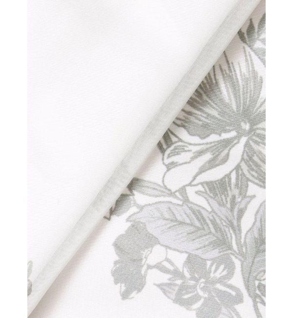 MERCURYDUO「ブーケ花柄ニットドッキングワンピース」|ワンピース|