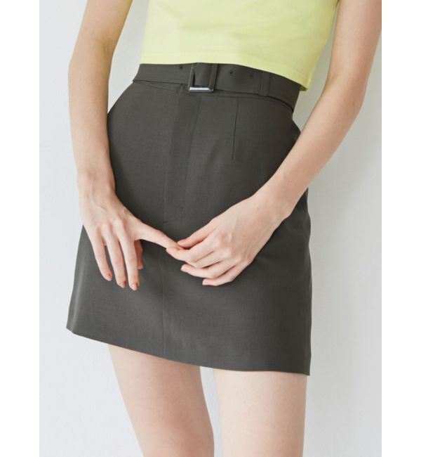 MURUA「ベーシックミニスカート」|スカート|ダークグレー