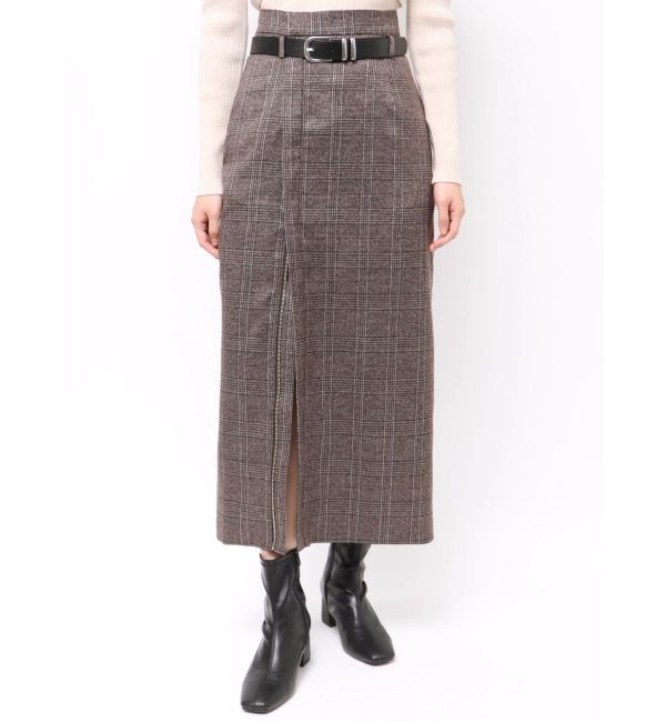 MURUA「ZIPスリットナロースカート」|スカート|