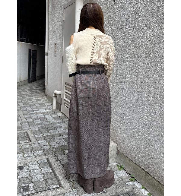 MURUA「ZIPスリットナロースカート」|スカート|