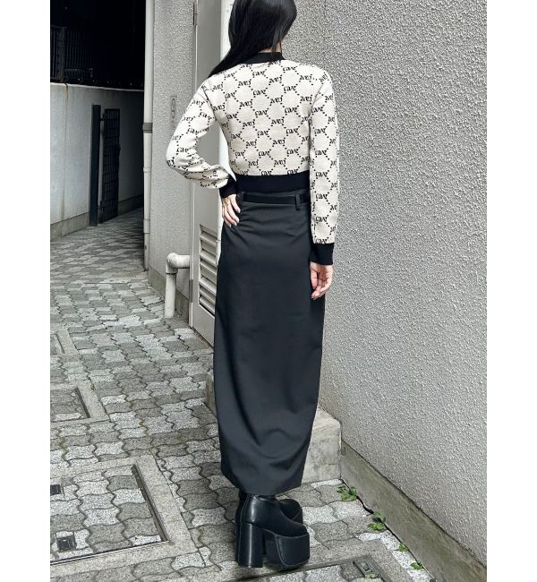 MURUA「ZIPスリットナロースカート」|スカート|