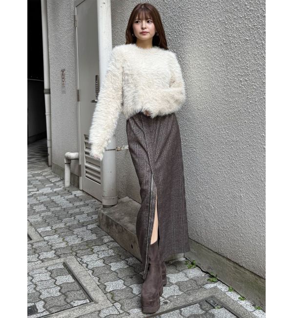 MURUA「ZIPスリットナロースカート」|スカート|