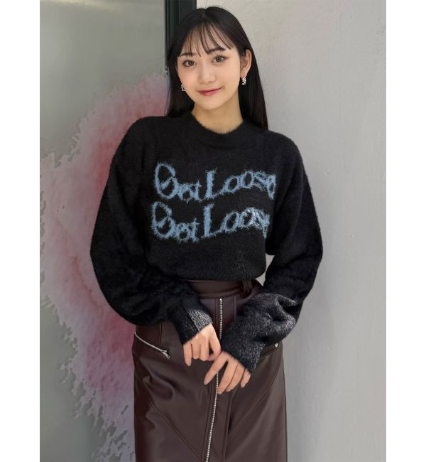 MURUA「ミニシャギーロゴニット」|ニット・セーター|