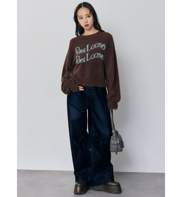 MURUA「ミニシャギーロゴニット」|ニット・セーター|