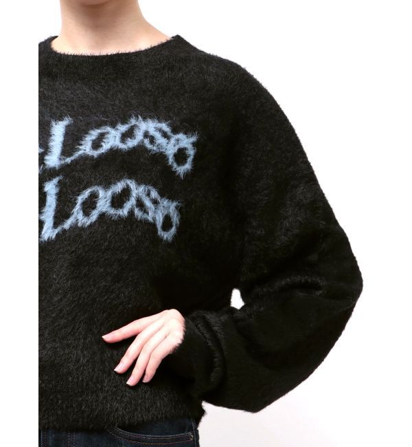 MURUA「ミニシャギーロゴニット」|ニット・セーター|