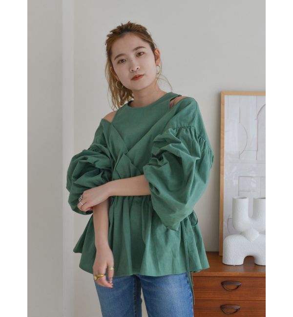 Ungrid「レイヤードデザインボリュームブラウス」|シャツ・ブラウス|