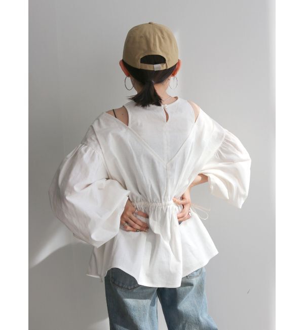 Ungrid「レイヤードデザインボリュームブラウス」|シャツ・ブラウス|