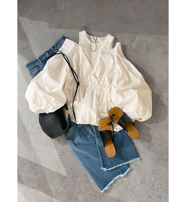 Ungrid「レイヤードデザインボリュームブラウス」|シャツ・ブラウス|