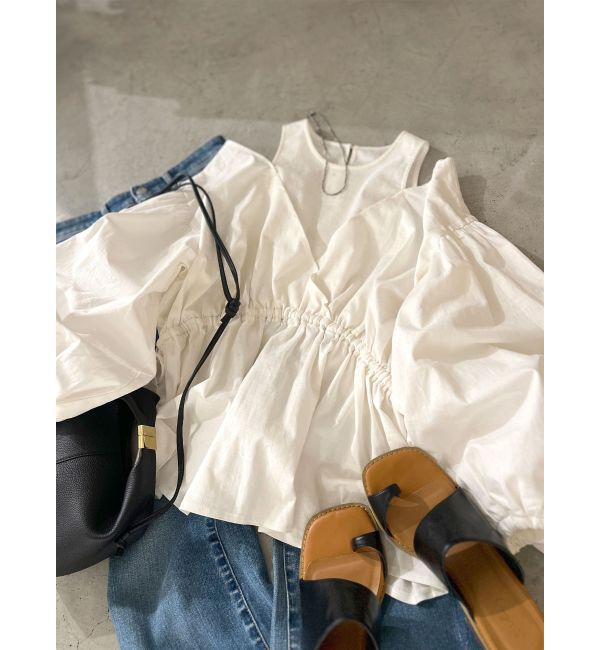 Ungrid「レイヤードデザインボリュームブラウス」|シャツ・ブラウス|