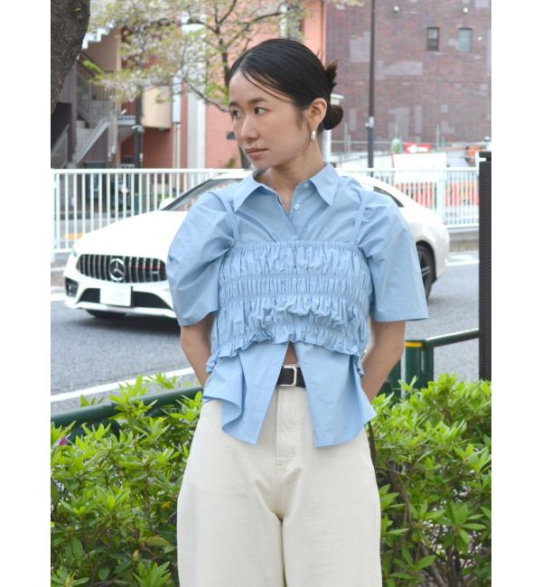 Ungrid「マルチウェイビスチェレイヤードシャツ」|シャツ・ブラウス|