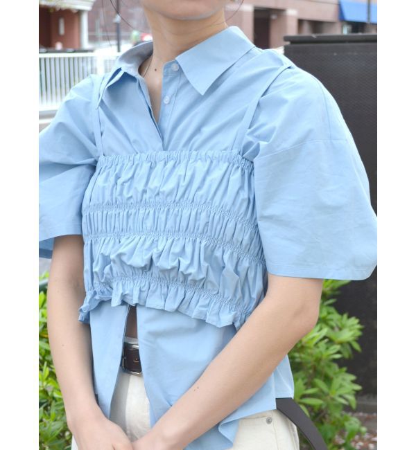 Ungrid「マルチウェイビスチェレイヤードシャツ」|シャツ・ブラウス|