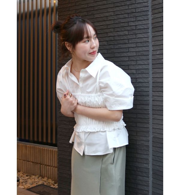 Ungrid「マルチウェイビスチェレイヤードシャツ」|シャツ・ブラウス|