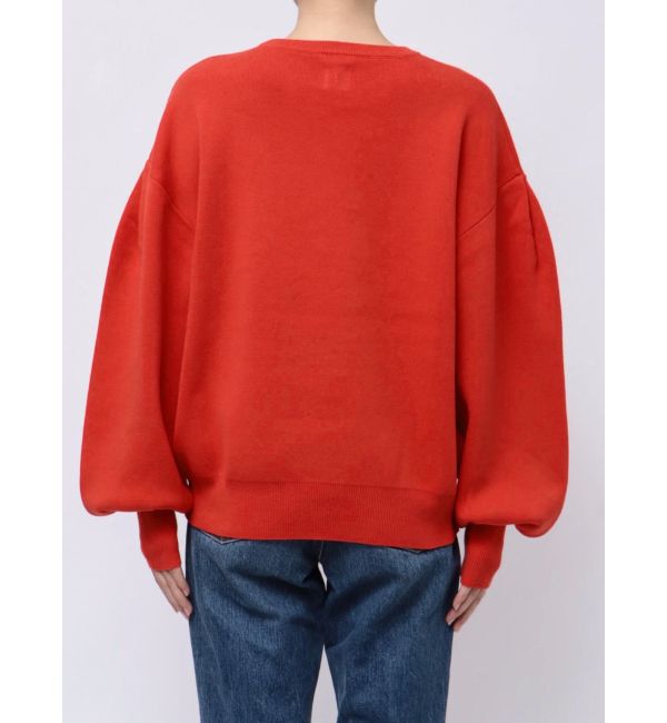 Ungrid「【WEB限定】スリーブタックスウェットライクルーズニット」|ニット・セーター|