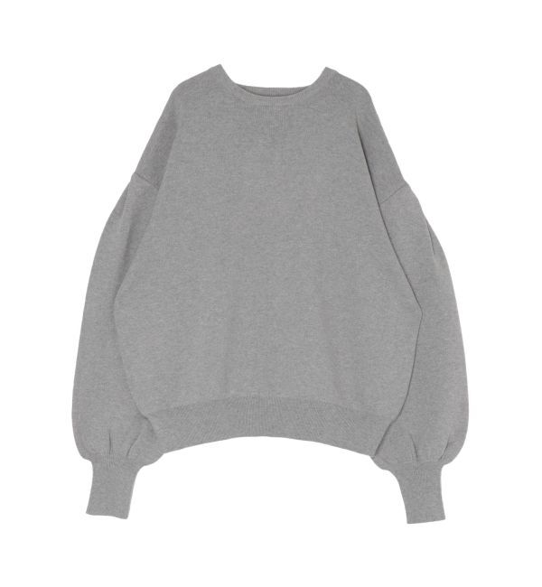 Ungrid「【WEB限定】スリーブタックスウェットライクルーズニット」|ニット・セーター|